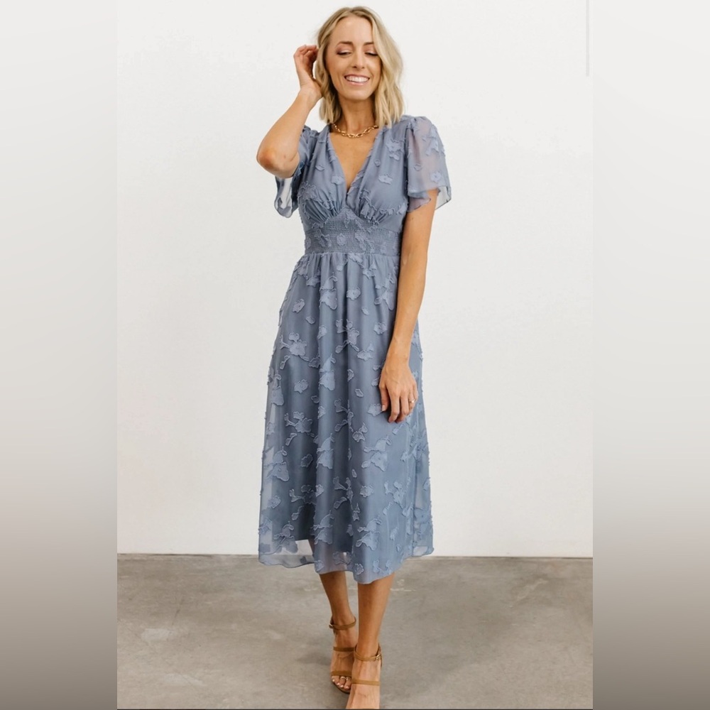 Baltic Born June Smocked Midi Dress